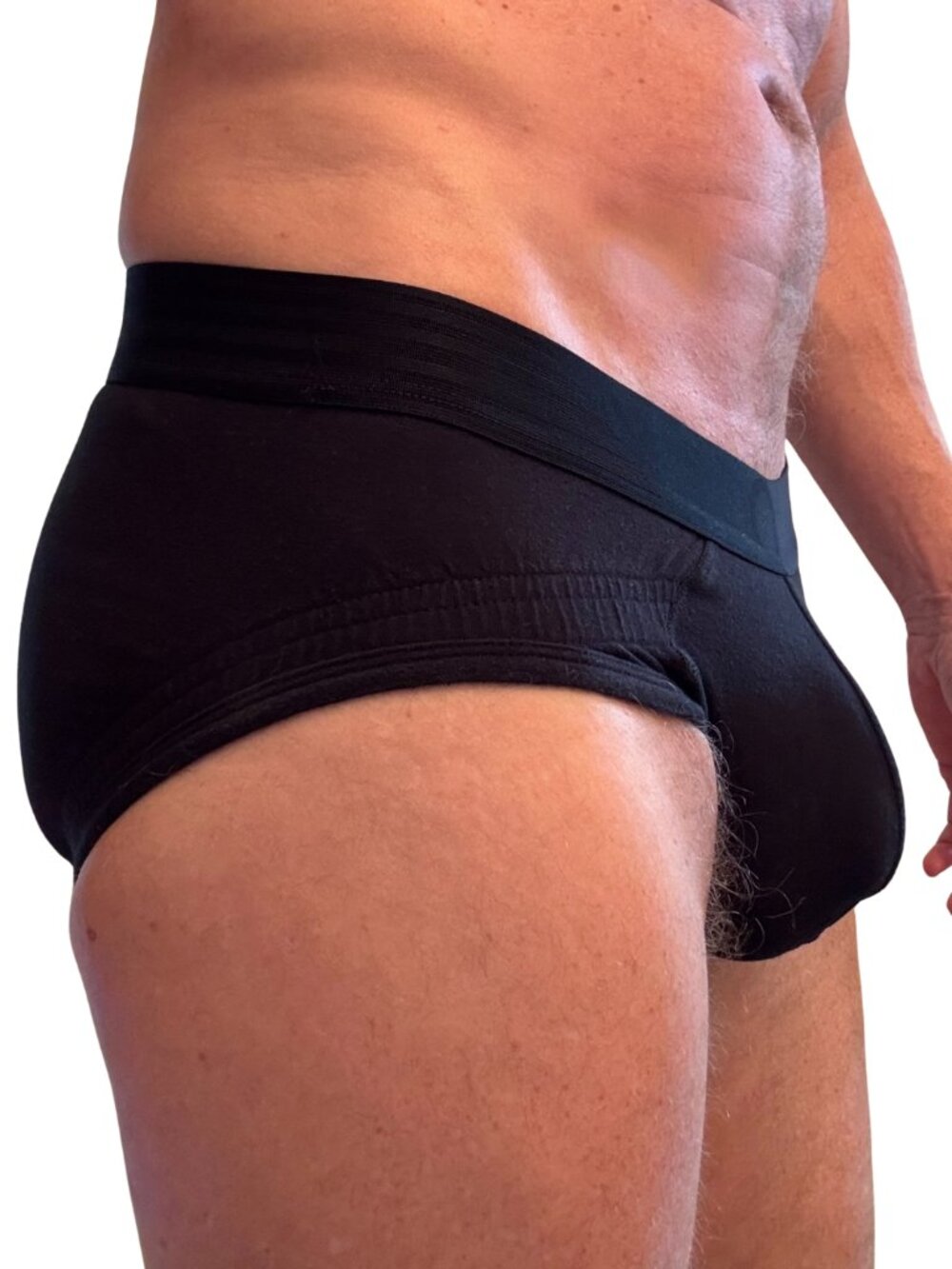 Rounderbum O-Line Black Rear Lift Brief Size L